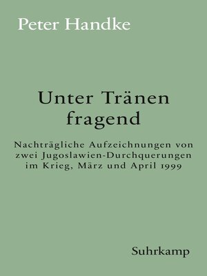 cover image of Unter Tränen fragend